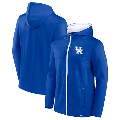 Men's Fanatics Royal Kentucky Wildcats Ball Carrier Full-Zip Hoodie