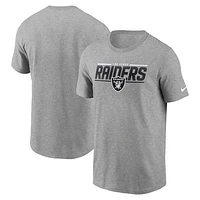 Men's Nike Heathered Gray Las Vegas Raiders Muscle T-Shirt