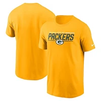 Men's Nike Gold Green Bay Packers Muscle T-Shirt