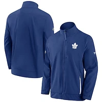 Men's Fanatics Royal/White Toronto Maple Leafs Authentic Pro Rink Coaches - Full-Zip Jacket