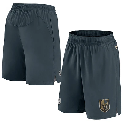 Men's Fanatics Heather Charcoal Vegas Golden Knights Authentic Pro Tech - Shorts