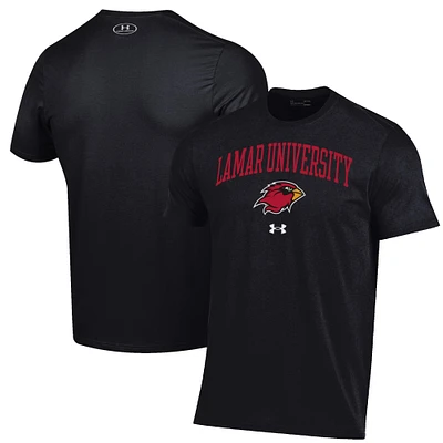 Men's Under Armour Black Lamar Cardinals Arch Over Performance T-Shirt