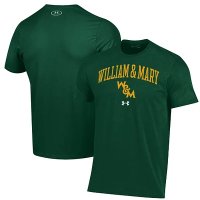 Men's Under Armour Green William & Mary Tribe Arch Over Performance T-Shirt