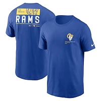 Men's Nike Royal Los Angeles Rams Team Incline T-Shirt