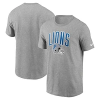 Men's Nike Heathered Gray Detroit Lions Team Athletic T-Shirt