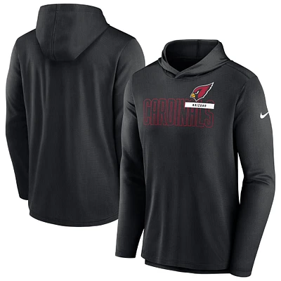 Men's Nike Black Arizona Cardinals Lightweight Performance Hooded Long Sleeve T-Shirt