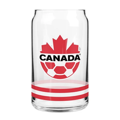 The Sports Vault Canada Soccer - 16oz. Can Glass