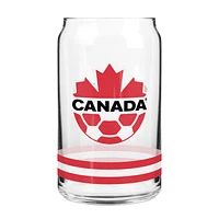 The Sports Vault Canada Soccer - 16oz. Can Glass