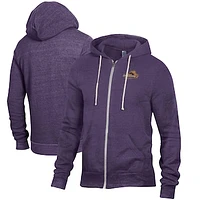 Men's Purple Emerson College Lions Rocky Full-Zip Hoodie