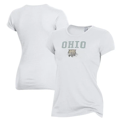 Women's Alternative Apparel White Ohio Bobcats The Keepsake T-Shirt
