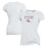 Women's Alternative Apparel White Stevens Institute of Technology Ducks The Keepsake T-Shirt