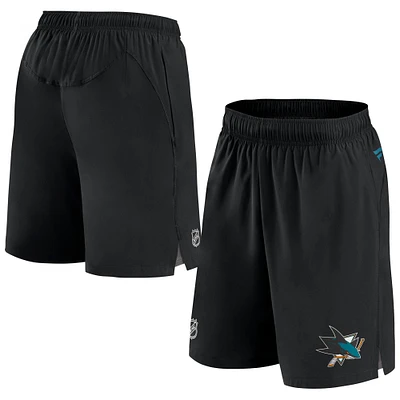 Men's Fanatics Black San Jose Sharks Authentic Pro Rink Shorts