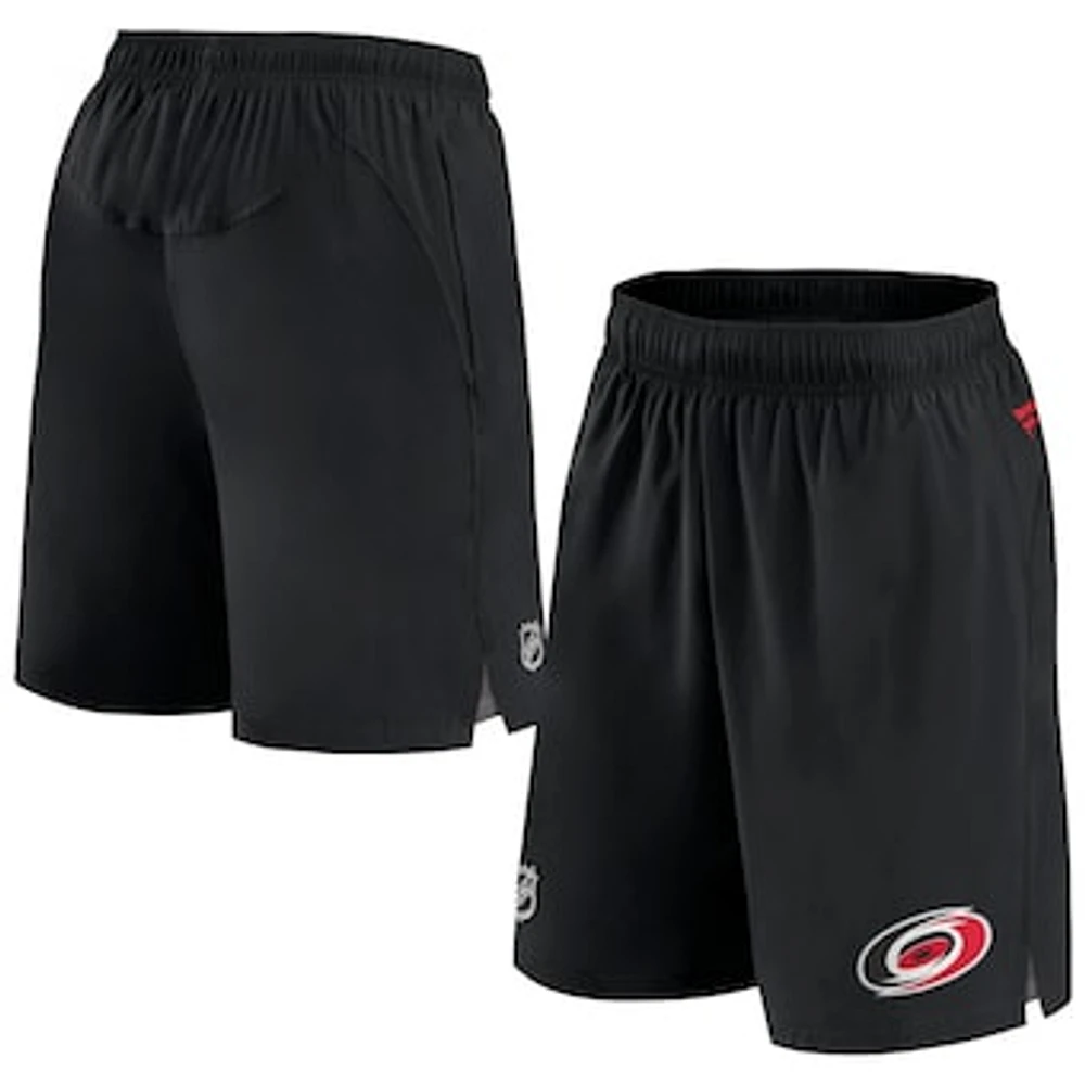 Men's Fanatics Black Carolina Hurricanes Authentic Pro Rink Shorts