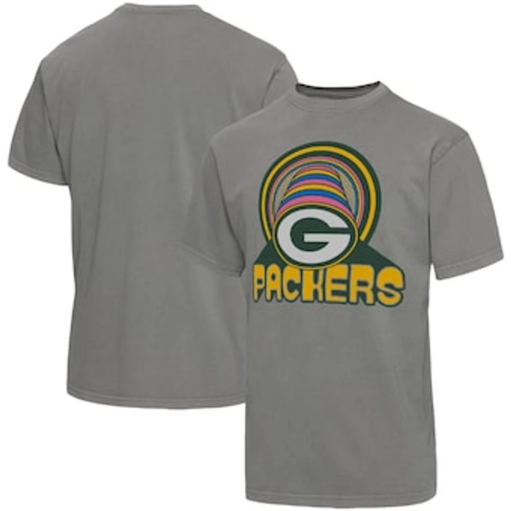 Men's Junk Food Graphite Green Bay Packers Wonderland Infinity Vibe T-Shirt