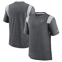 Men's Nike Heather Charcoal Indianapolis Colts Sideline Tonal Logo Performance Player T-Shirt