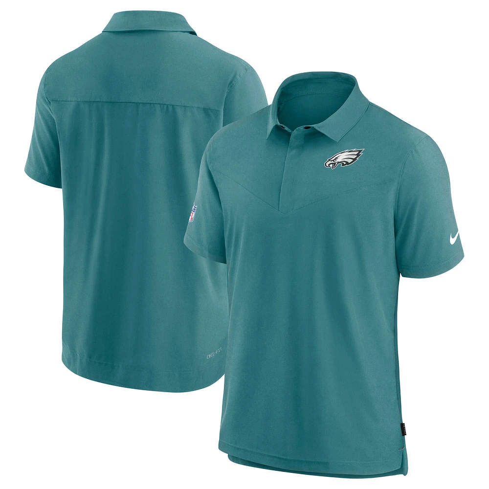 Men's Nike Midnight Green Philadelphia Eagles Sideline Lockup Performance Polo