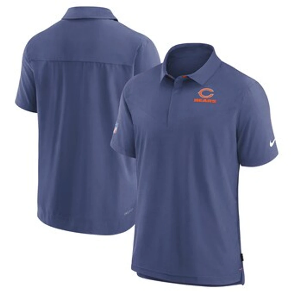 Men's Nike Navy Chicago Bears Sideline Lockup Performance Polo