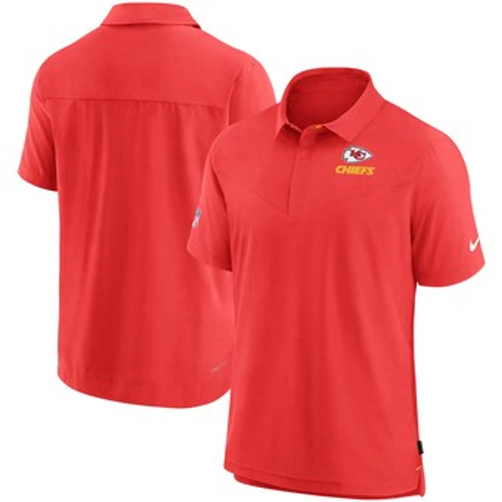 Men's Nike Red Kansas City Chiefs Sideline Lockup Performance Polo