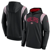 Men's Nike Black San Francisco 49ers Sideline Athletic Stack Performance Pullover Hoodie