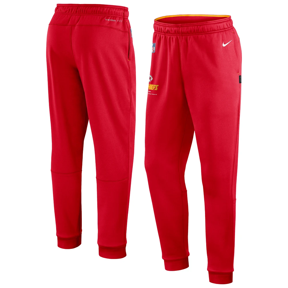 Men's Nike Red Kansas City Chiefs Sideline Logo Performance Pants