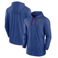 Men's Nike Royal New York Giants Sideline Pop Performance Pullover Long Sleeve Hoodie T-Shirt