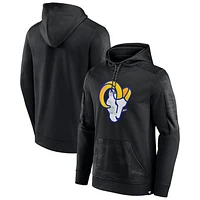 Men's Fanatics Black Los Angeles Rams On The Ball Pullover Hoodie