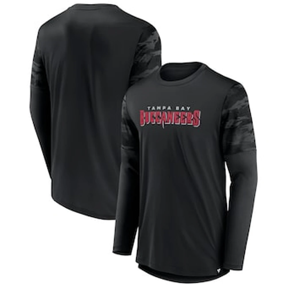 Men's Fanatics Black Tampa Bay Buccaneers Square Off Long Sleeve T-Shirt