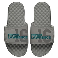 Youth ISlide Trevor Lawrence Gray NFLPA Number Fan Slide Sandals