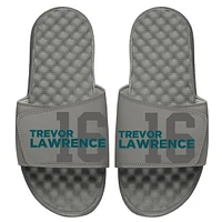 Youth ISlide Trevor Lawrence Gray NFLPA Number Fan Slide Sandals