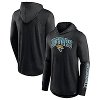 Men's Fanatics Black Jacksonville Jaguars Front Runner Long Sleeve Hooded T-Shirt