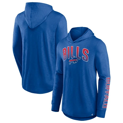 Men's Fanatics Royal Buffalo Bills Front Runner Long Sleeve Hooded T-Shirt