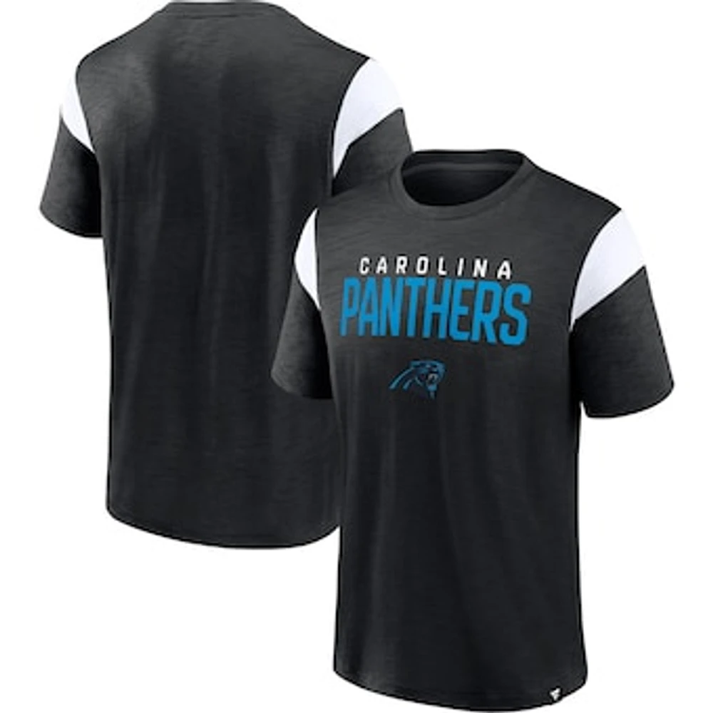 Men's Fanatics Black Carolina Panthers Home Stretch Team T-Shirt