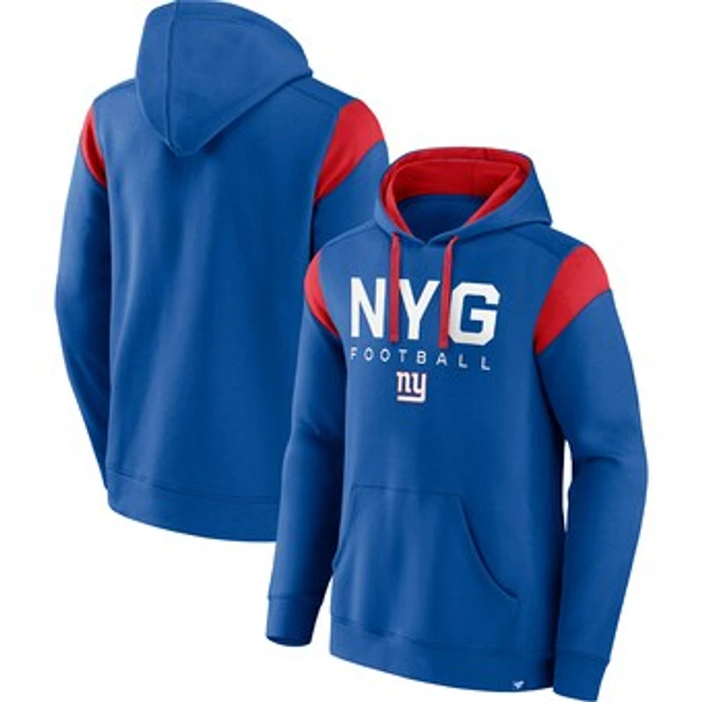 Men's Fanatics Royal New York Giants Call The Shot Pullover Hoodie