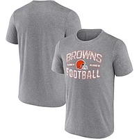 Men's Fanatics Heathered Gray Cleveland Browns Want To Play T-Shirt