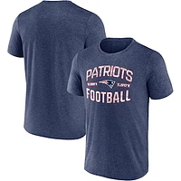 Men's Fanatics Heathered Navy New England Patriots Want To Play T-Shirt