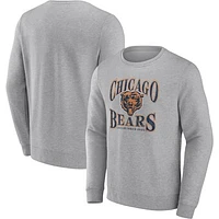 Men's Heathered Charcoal Chicago Bears Playability Pullover Sweatshirt