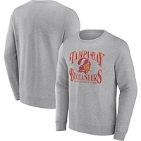 Men's Fanatics Heathered Charcoal Tampa Bay Buccaneers Playability Pullover Sweatshirt