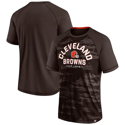 Men's Fanatics Brown Cleveland Browns Hail Mary Raglan T-Shirt