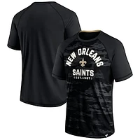 Men's Fanatics Black New Orleans Saints Hail Mary Defender Raglan T-Shirt