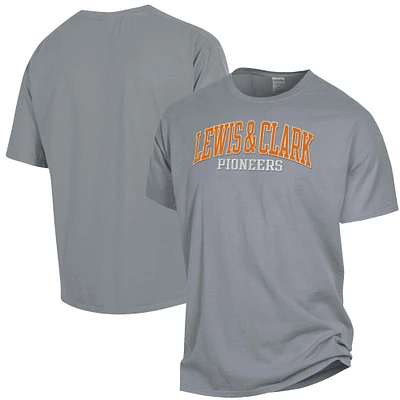 Men's ComfortWash Gray Lewis & Clark College Pioneers Garment Dyed T-Shirt
