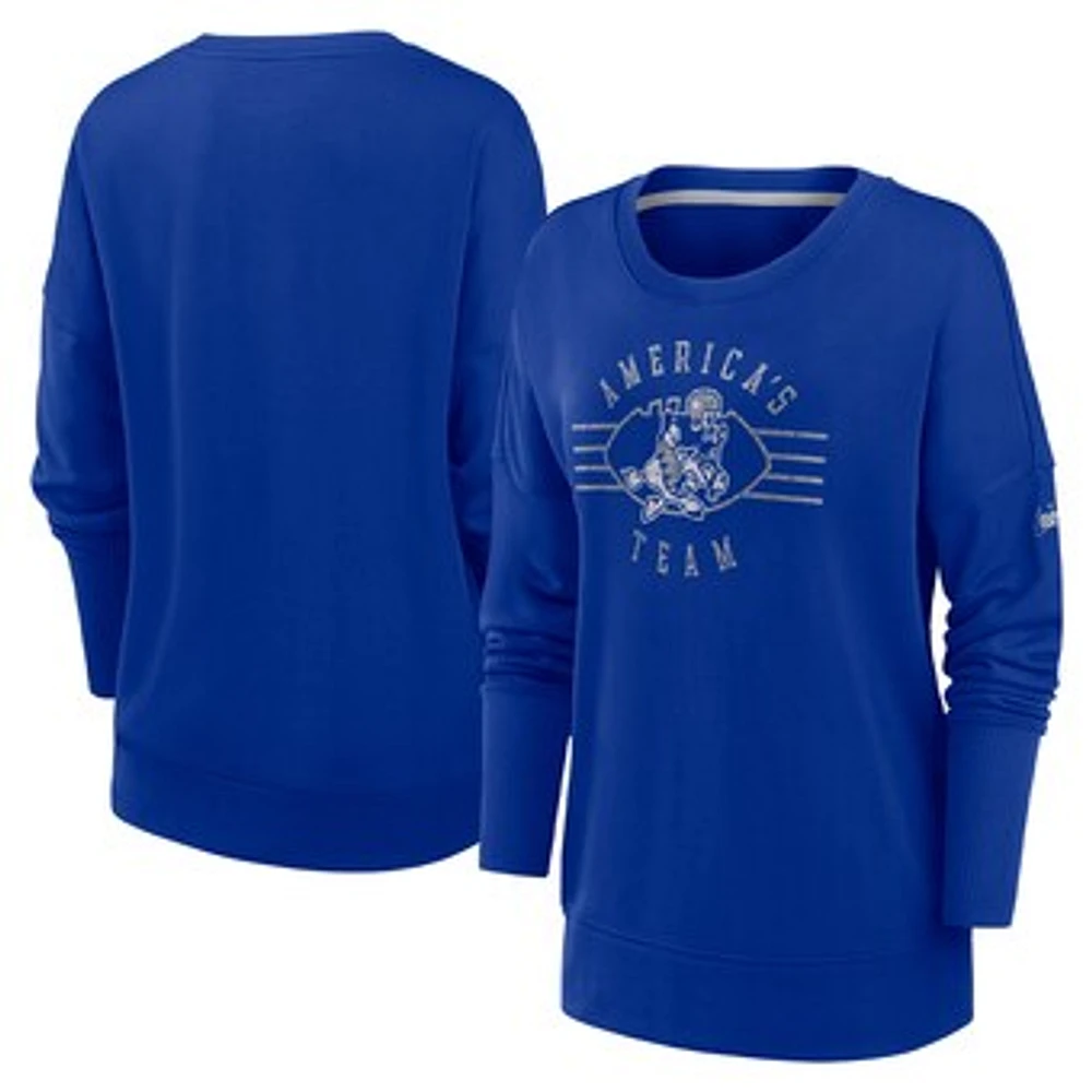 Women's Nike Royal Dallas Cowboys Rewind Playback - Long Sleeve T-Shirt