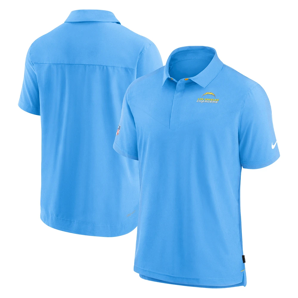 Men's Nike Powder Blue Los Angeles Chargers Sideline Lockup Performance Polo