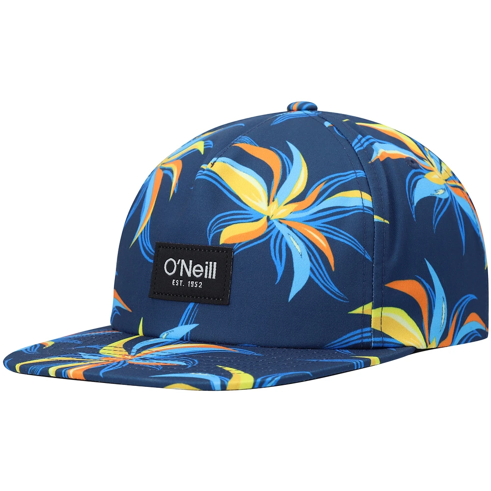 Men's O'Neill Navy Flora Snapback Hat