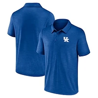 Men's Fanatics Royal Kentucky Wildcats Striated Primary Logo Polo