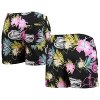 Men's FOCO Black Florida Gators Neon Floral Swim Trunks