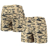 Men's FOCO Gold Army Black Knights Island Palm Swim Trunks