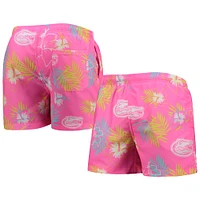 Men's FOCO Pink Florida Gators Neon Floral Swim Trunks