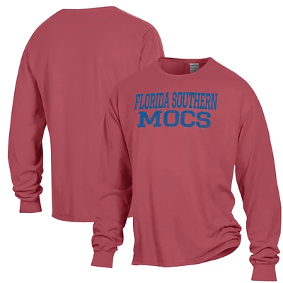 Men's ComfortWash Scarlet Florida Southern Moccasins Stack Garment Dyed Long Sleeve T-Shirt