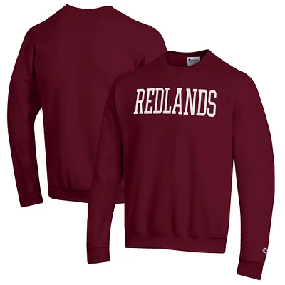 Men's Champion Maroon University of Redlands Bulldogs Eco Powerblend Crewneck Sweatshirt