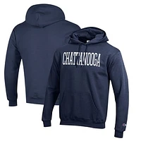 Men's Champion Navy Tennessee Chattanooga Mocs Eco Powerblend Pullover Hoodie